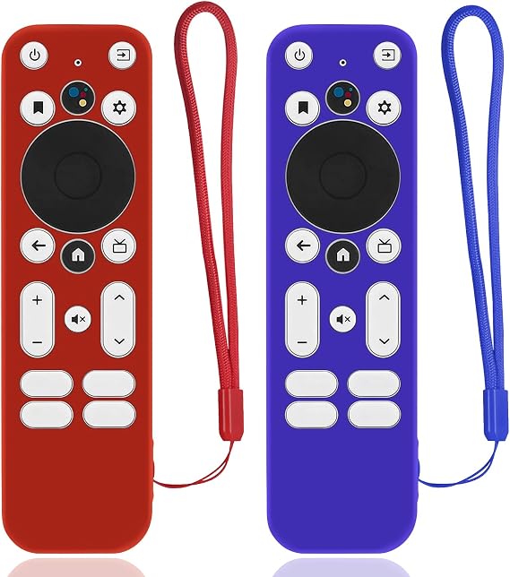 Onn Android TVリモコン用カバー2個、耐衝撃防汚シリコンケース Onn TV 4K UHD Stick TV Box 100024646 100026240 Remote an-ti 紛失 滑り止め 肌に優しい