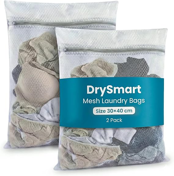 2 Pack Mesh Laundry Bags for Washing Machine, 30x40cm