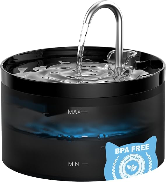 Cat Water Fountain for Drinking: GIOTOHUN 2L Super Silent Cat Fountain