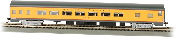 Bachmann Trains 85' Smooth-Side Car with Lighted Int Union Pacific HO Scale