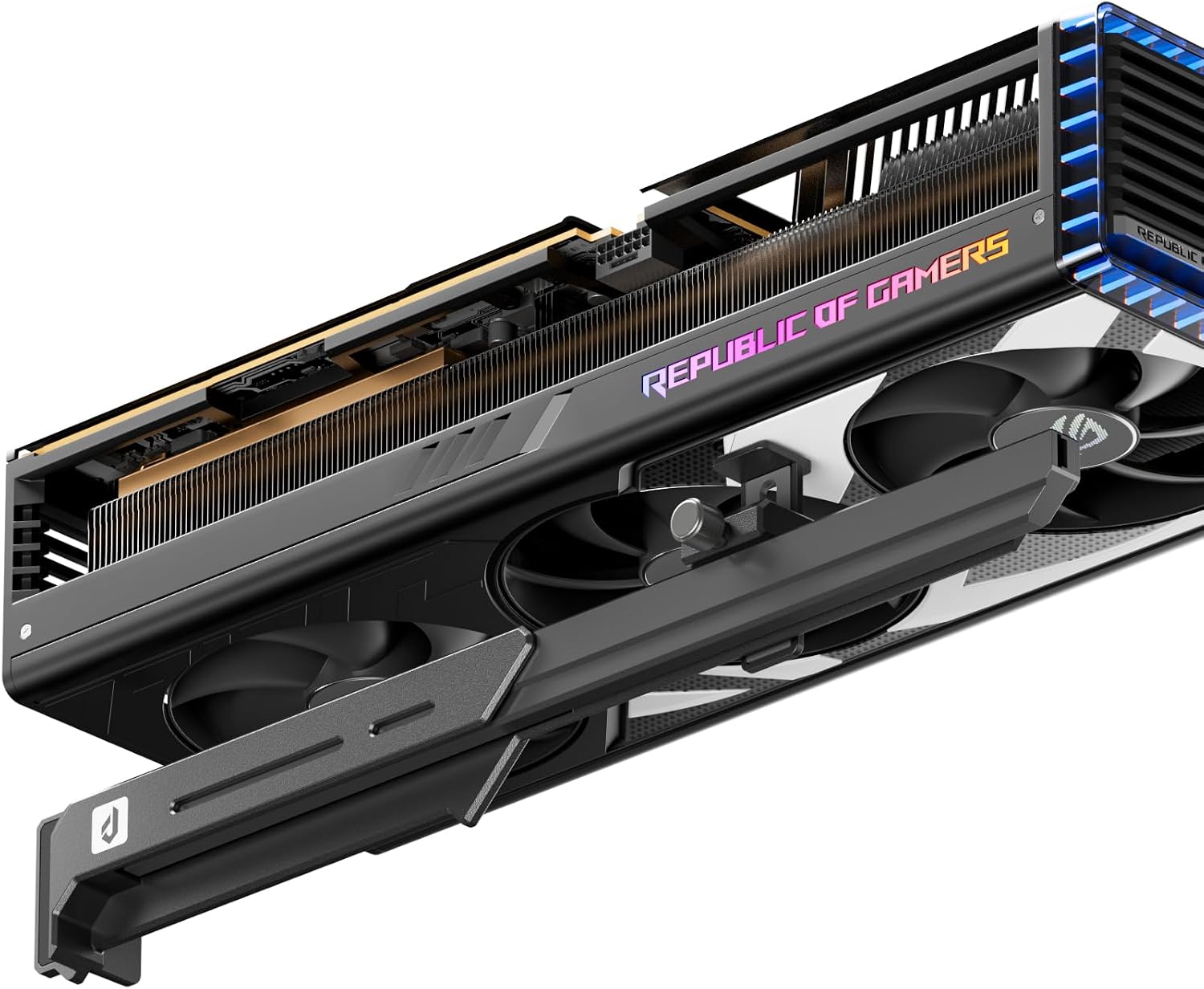 upHere GL7 GPU Support Bracket, Sturdy Alloy GPU Sag Bracket, Adjustable Graphics Card Support for Universal Video Cards, Slide Rail Design, Black