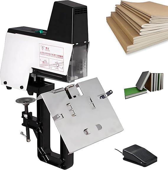 Electric Stapler, 106 Automatic Rapid Stapler Binding Machine 2-30 Sheets with Pedal, Adjustable Thickness 100mm, 1-9 Adjustable Intensity Levels, for Book Binding