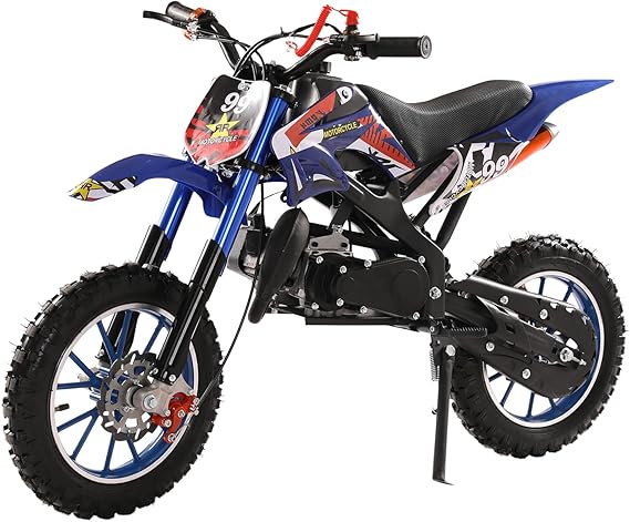 50cc 2-Stroke Kids Dirt Bike, Gas Power Dirt Bike for Kids 8-14