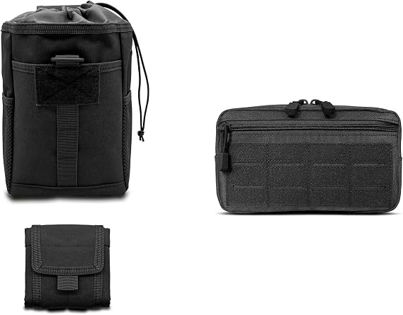 Bundle Sale! Save 10% on Molle Dump Pouch (Black) + Molle Admin Pouch (Black)