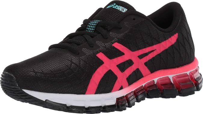 ASICS Women's GEL-Quantum 180 4 Shoes, 8.5, BLACK/LASER PINK