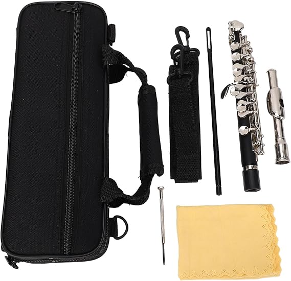 C Key Piccolo Flute Sturdy Metal with Advanced Design for Beginners, Grade Exam, Performance