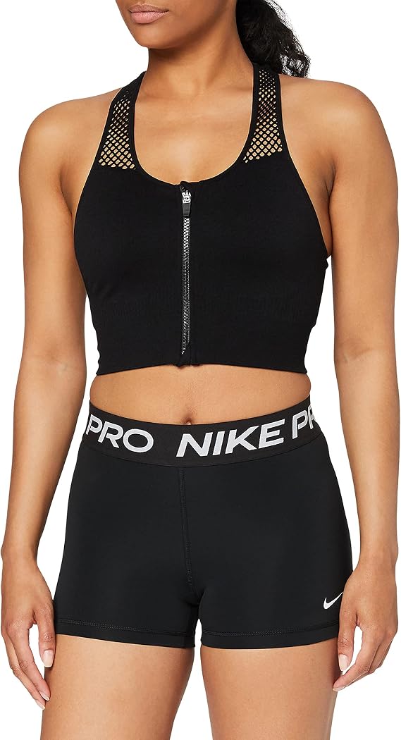 Nike Women's Pro 365 3in Shorts, Black/White, Small