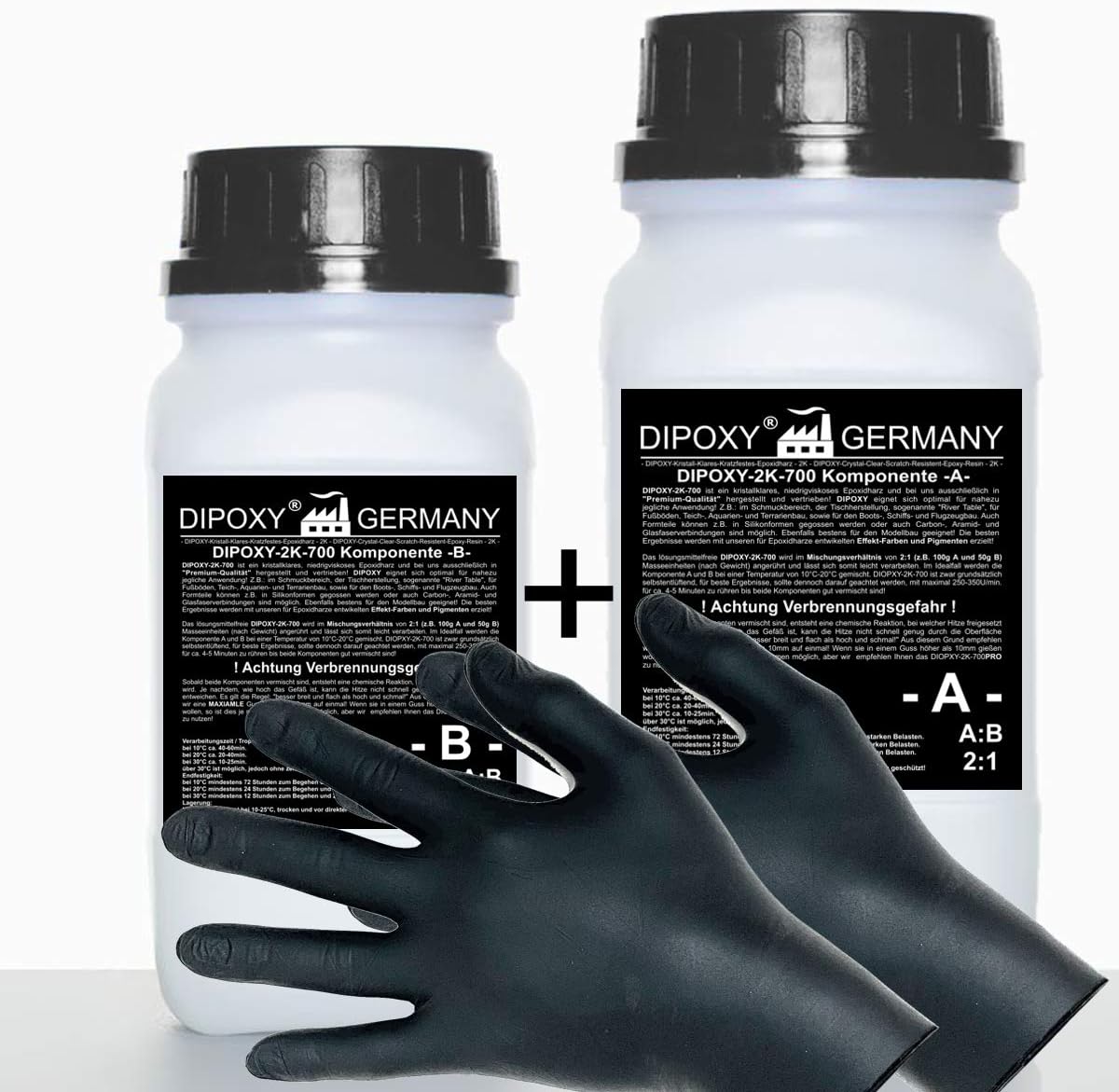 3 kg Two-component epoxy resin  gloves, exterior floor interior paint exterior fibreglass garage, epoxy paint, self levelling, transparent adhesive