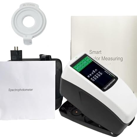 Spectrophotometer 11mm Spectrophotometer Handheld Spectrophotometer with High Repeatability Accuracy dE*ab0.02 Structure D/8 SCI SCE 1s Measure Time ASTM ISO 10000 Items Mass Storage