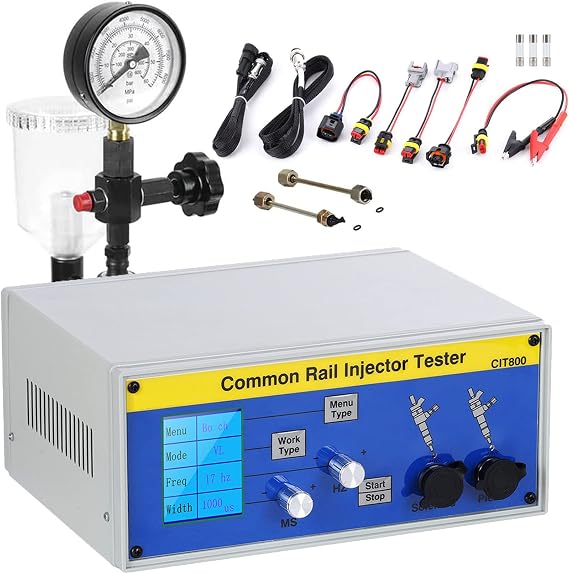 Diesel Injector Tester Compression Kit, Diesel Injector Nozzle Tester, CIT800 Diesel Common Rail injector Tester Diesel Piezo Injector Tester + S60H Injector Validator