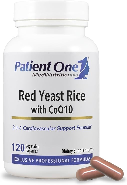 Patient One Red Yeast Rice (600 mg) & CoQ10 (50 mg) | 120 Capsules