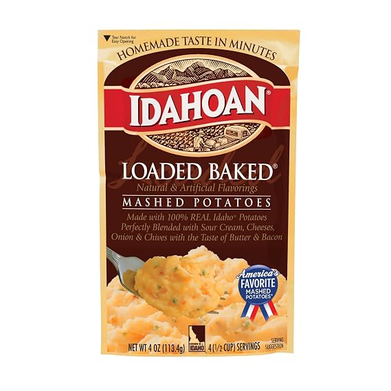 Idahoan Loaded Baked Mashed Potatoes 4 oz. (Pack of 2)