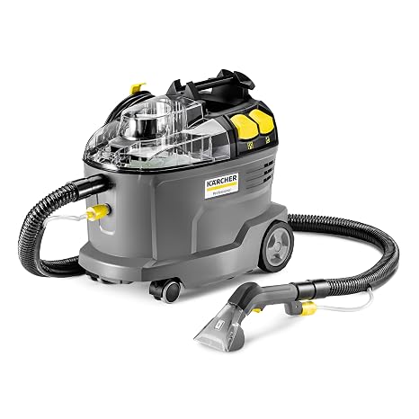 Karcher Puzzi 8/1 C Commercial Carpet Extractor 12.5 PSI - Spot Cleaner, Stain Remover, Area Rugs, Car and Auto Detailing, Carpet and Upholstery Cleaner - Onboard Accessory Storage - 3.9 Gallon Tank