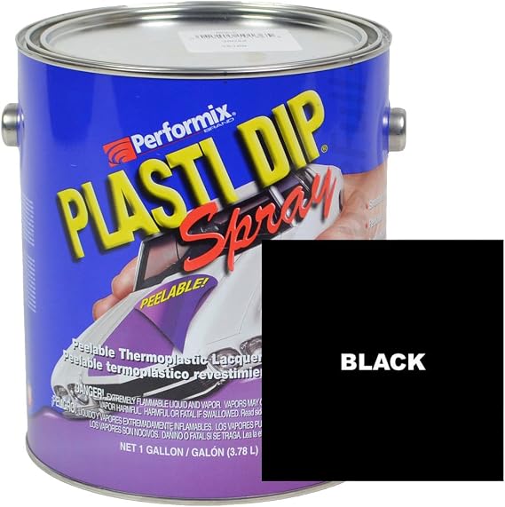 Plasti Dip Black Multi-Purpose Rubber Coating Sprayable, One Gallon