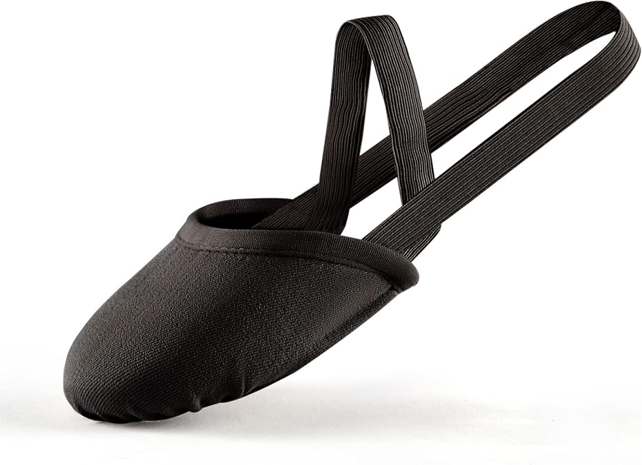 Half Sole Dance Shoes - Stretchy Canvas Pirouette Shoes for Ballet, Lyrical