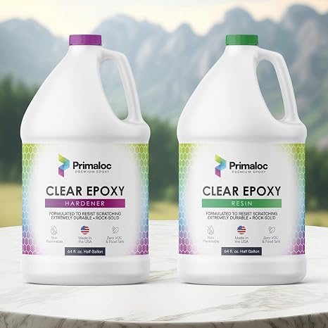 Premium Clear Epoxy Resin - 1 Gal Kit (64oz Resin + 64oz Hardener) | Table Tops, Bar Tops, Countertops | Food Safe, Bubble-Free, UV Resistant - Easy Application