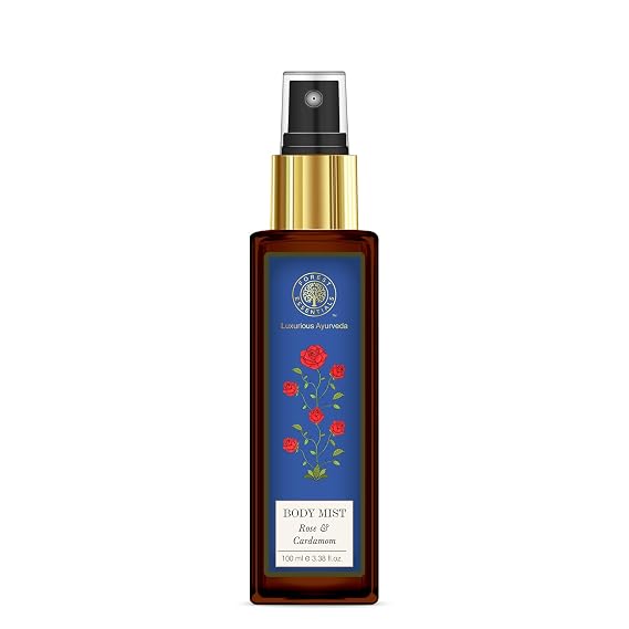 Forest Essentials Rose and Cardamom Body Mist, 100ml
