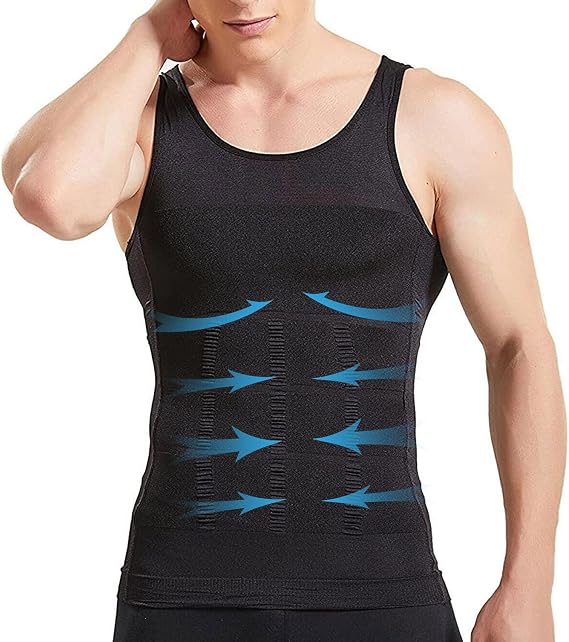 Compression Vest for Men Shapewear Slimming Vest Tummy Control Body Shaper Undershirt Tank Tops