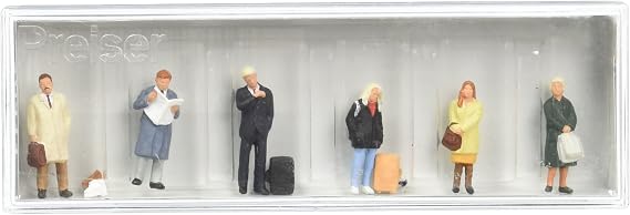 Preiser 10411 Pedestrians Business Commuters Package(6) HO Model Figure