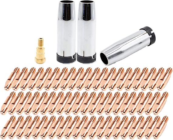 W.S 140.0379 Contact Tip 0.047in/1.2mm 142.0003 140.0080 for Binzel 24KD MIG Consumables Kit 64pcs