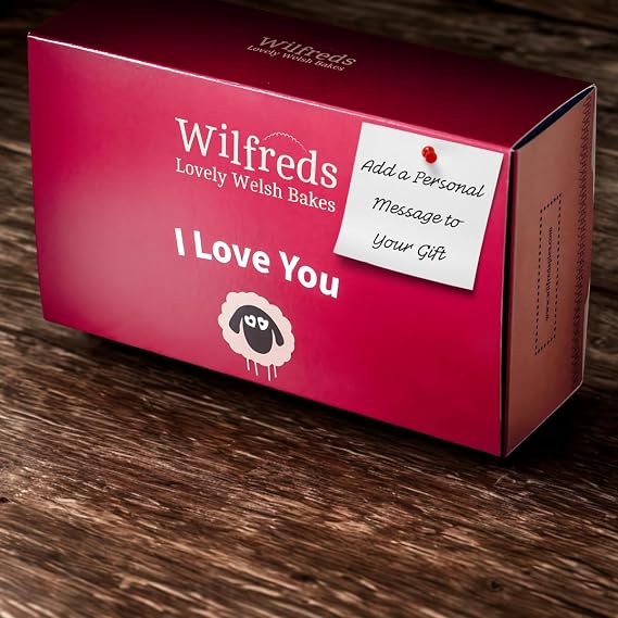 Wilfreds Authentic Bara Brith Welsh Cake - Traditional Fruit Cake Gift Infused with Welsh Brew Tea - Perfect for Tea Time Treats and Gifting (I Love You)