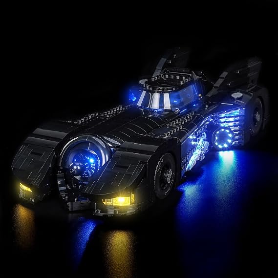 LocoLee RCライトキット レゴバットマンリターンズバットモービル76355用、LED照明アクセサリーディスプレイコレクター用、モデルは含まれません ライトキットのみ