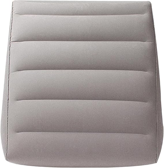 Generic Inflatable Wedge Pillow, Bed Pillow, Fast Inflating Deflation Head, Shoulder,, 55cmx18cmx60cm, Gray