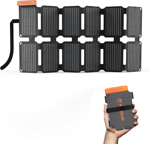 FlexSolar 36W Ultra-Portable & Lightweight Solar Panel Charger | Built-in Quick Charge USB-A, USB-C & DC Outputs; Ideal for Outdoor Emergency, Hiking, Backpacking & Camping Trips