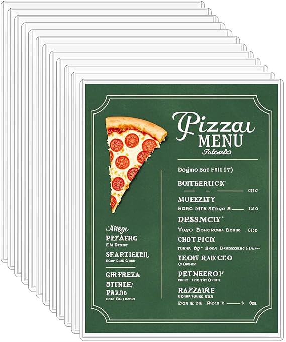 12-Pack 8.5" x 11" Rigid Print Protectors, Transparent Hard Plastic Page Sheet Protectors, Clear Plastic Sleeves for Paper Photo Poster, Protective Covers for Document Certificates