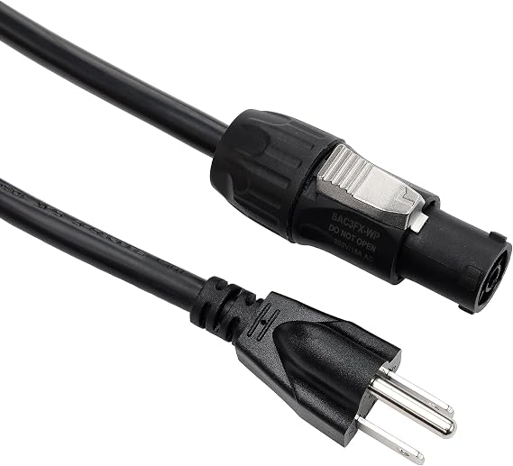 Replacement AC Cord for Neutrik PowerCON & Aputure LED Lights