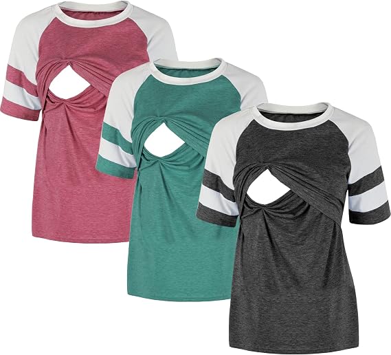 Women's Maternity Nursing Top Breastfeeding Tank Tee Shirt
