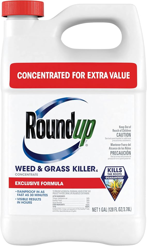 Roundup Weed & Grass Killer4 Concentrate, 1 gal.