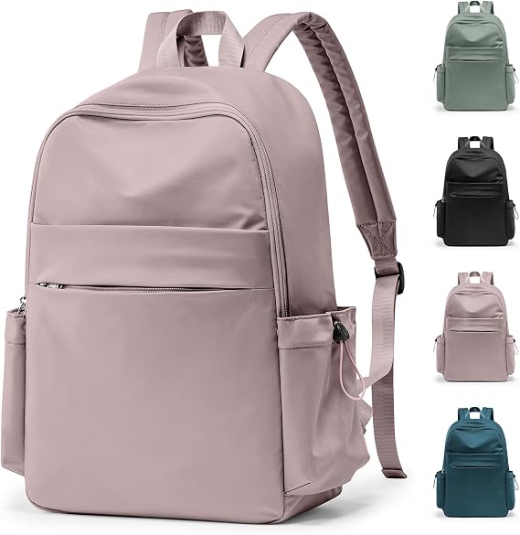 HYC00 School Backpack Women,Unisex Casual Daypack School Bags 14 Inch Laptop Backpack for Girl Boy Lightweight Travel Rucksack Water Resistant Bookbag for Teenage College Work Backpack,M3-Pink Purple