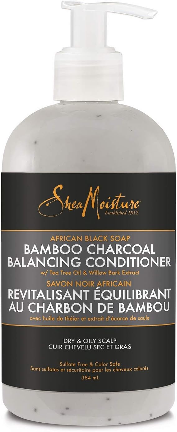 shea moisture african black soap bamboo charcoal balancing conditioner