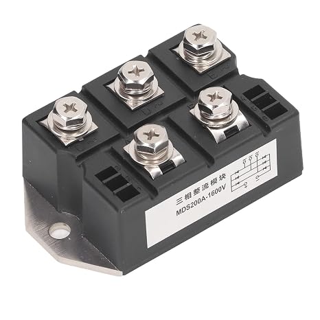 3 Phase Diode Module Rectifier 200A 1600V Bridge Rectifier for PWM Inverter Electric Current Input Battery Charging