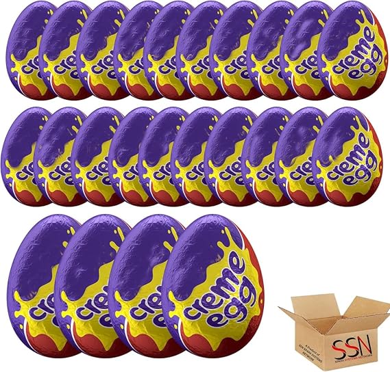Cdbury Creme Eggs, Eggs (Pack of 24 (Half Box))