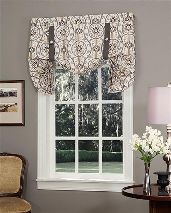 Thomasville Izmir Tie Up Valance Lined, 52" W x 28" L