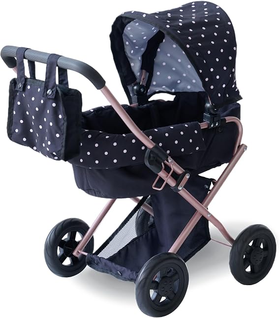 Olivia's Little World Pin Up Foldable Baby Doll Stroller, Classic Style