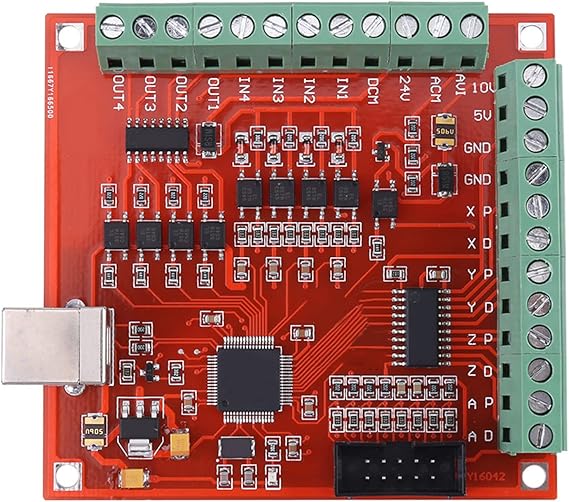 Motion Controller Card USB 100Khz Breakout Board CNC Controller Card for Stepper Motor Driver