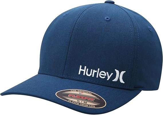 Hurley mens One & Only Corp Flexfit Perma Curve Bill Baseball Hat