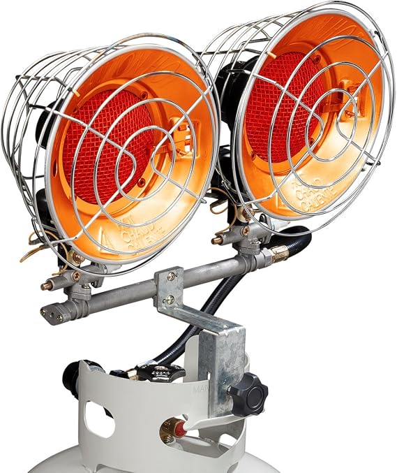 Avenger Infra-Red Tank Top Propane Heater - Dual Burner, 30,000 BTU - Model# FBDTP30