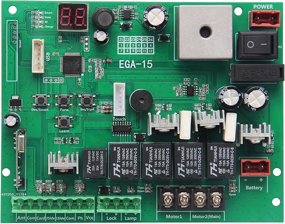 EGA-15 Swing Gate Opener Control Board, Only Compatible with All Gyxel & JUJIANG Swing Gate Opener