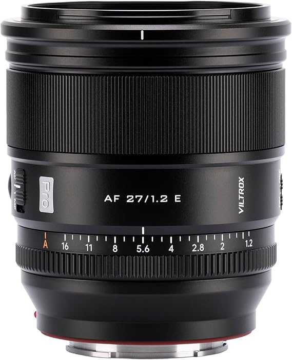 VILTROX 27mm F1.2 PRO E Mount Autofocus Lens, Compatible with Sony E Mount Mirrorless Cameras a7 a6700 a6500