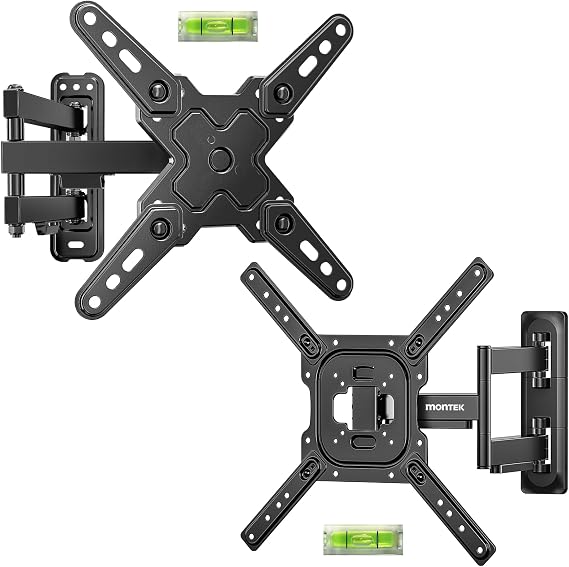 monTEK Full Motion TV Wall Mount Bracket for LED LCD Flat Screen TVs & Monitors, Swivel Tilt Extension Rotation with Articulating Arms, for 13-43 Inch & 23-65 Inch