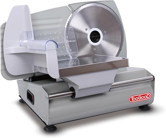 TOOGOOD Meat Slicer Machine for Home Use - Electric Deli Meat Slicer with 7.5" Stainless Steel Blade, Adjustable Thickness Food Slicers Cuts Meat, Bread, Cheese and Deli, Easy to Clean, Sliver
