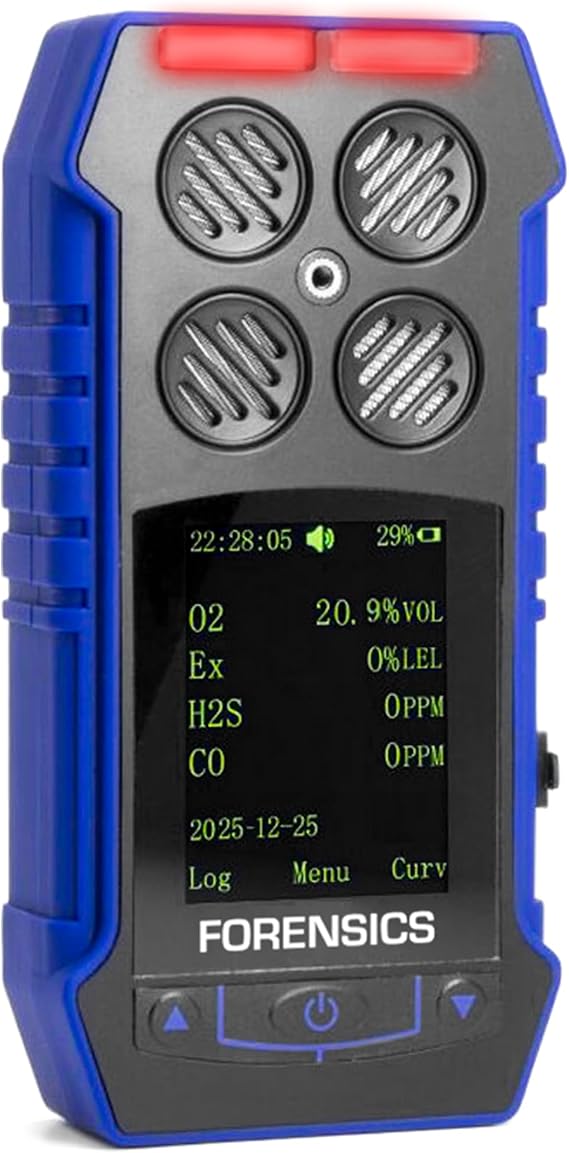 Multigas 4 Gas Monitor | with USA NIST Calibration Certificate | CO, H2S, CO, EX LEL |