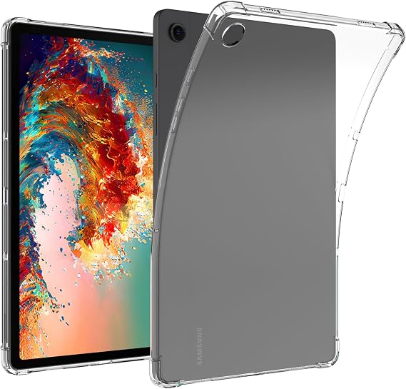 Clear Case for Samsung Galaxy Tab A9 8.7" 2023 (SM-X110/X115/X117), Slim Lightweight Soft TPU Silicone Shock Absorption Protective Cover for Samsung Galaxy Tab A9 8.7" 2023