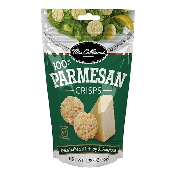 Mrs. Cubbison's 100% Parmesan Crisps - 1.98 oz - Oven Baked - Gluten Free - Keto Friendly