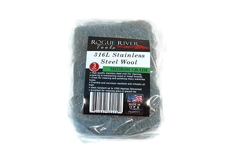 316L Stainless Steel Pad - 3 Pack (Medium) - Rogue River Tools