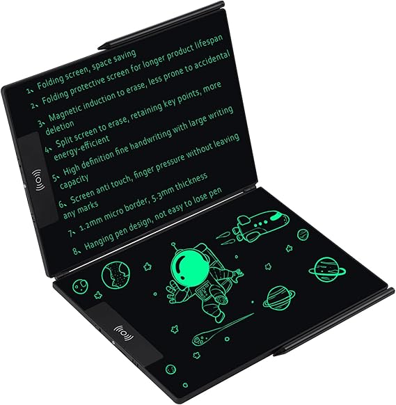 EMEBAY 14.3" LCD Folding Screen Writing Tablet, Ultra Thin Digital Notepad